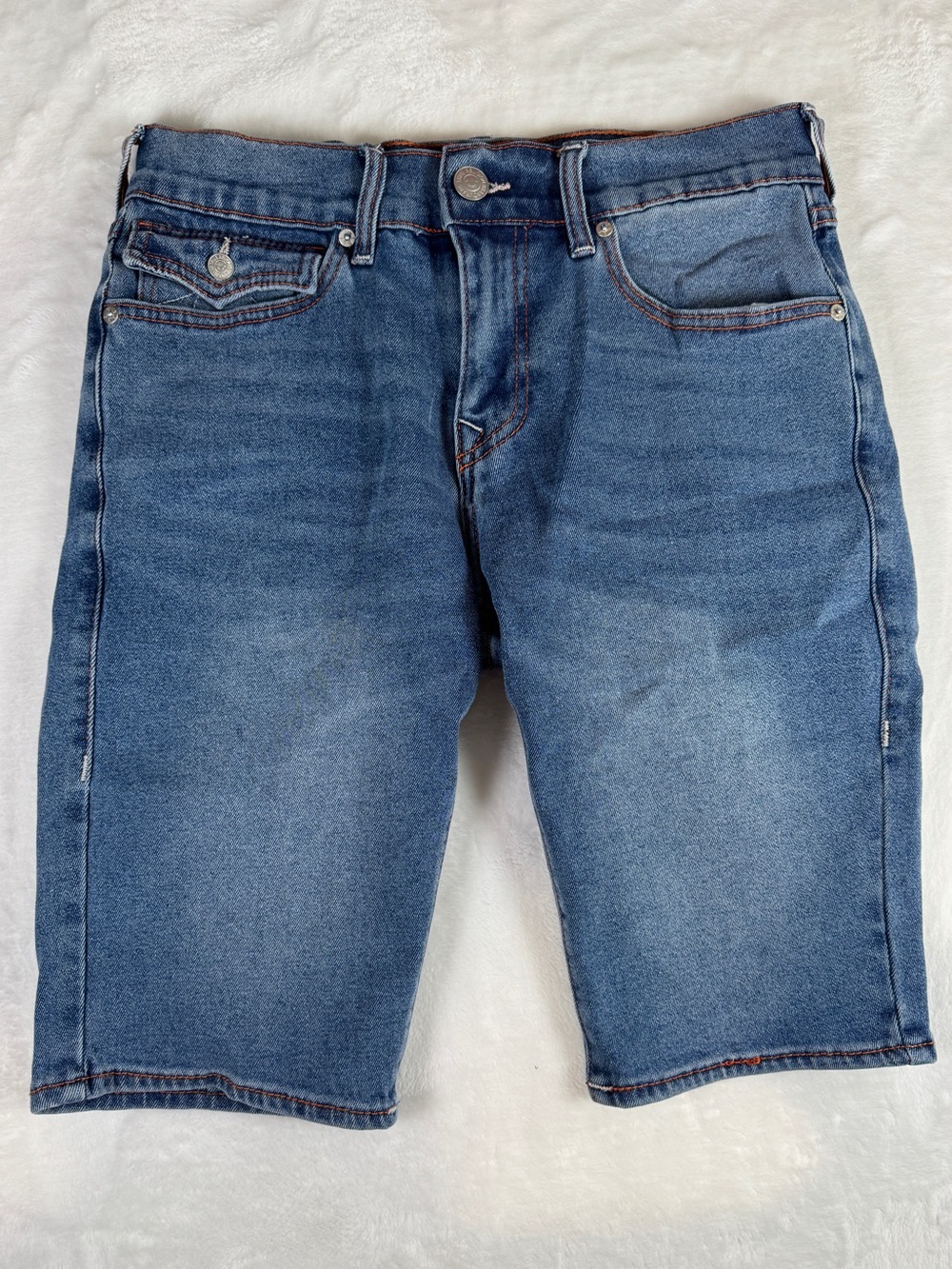 True Religion Rocco Relaxed Skinny Denim Shorts Men’s Size 30 Jean Short